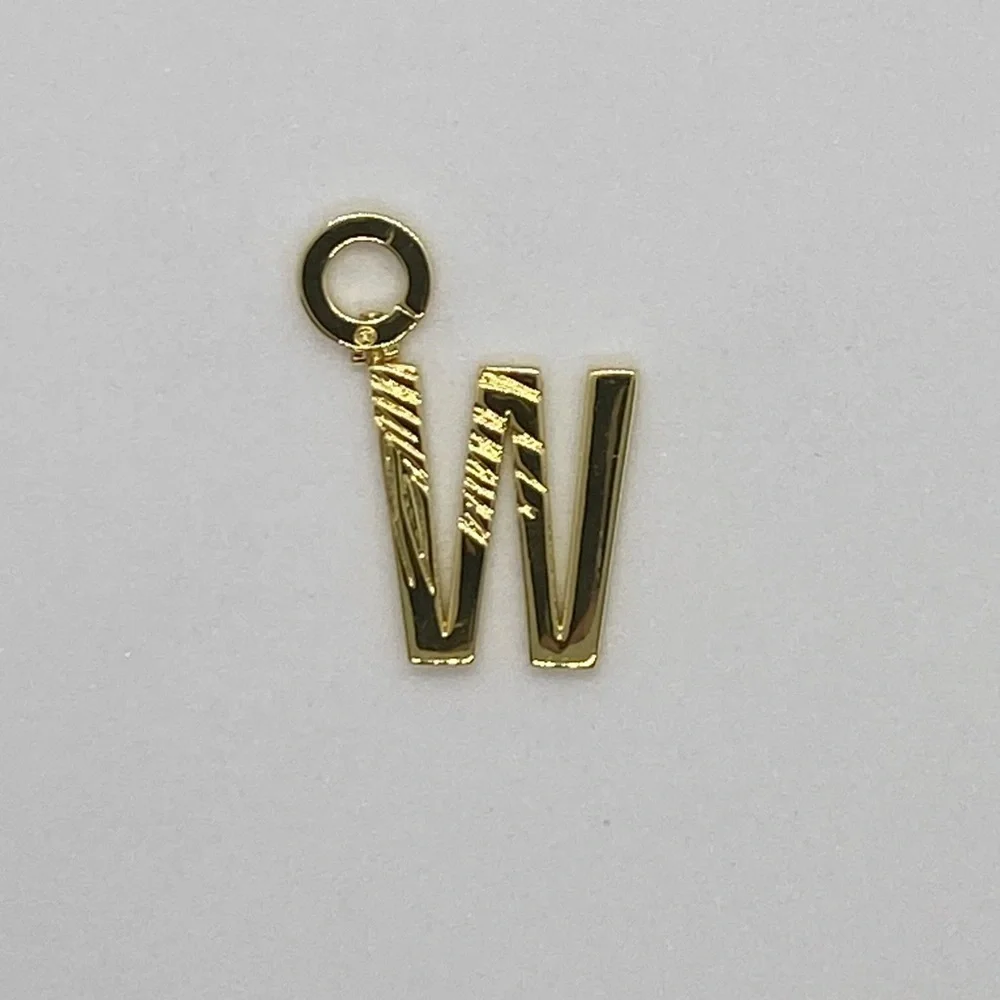 Gorjana New‎ Parker Initial W Charm 18k Gold Plated Brass